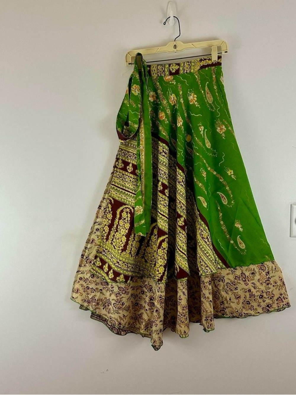 Reversible Wrap Maxi Skirts BINW714